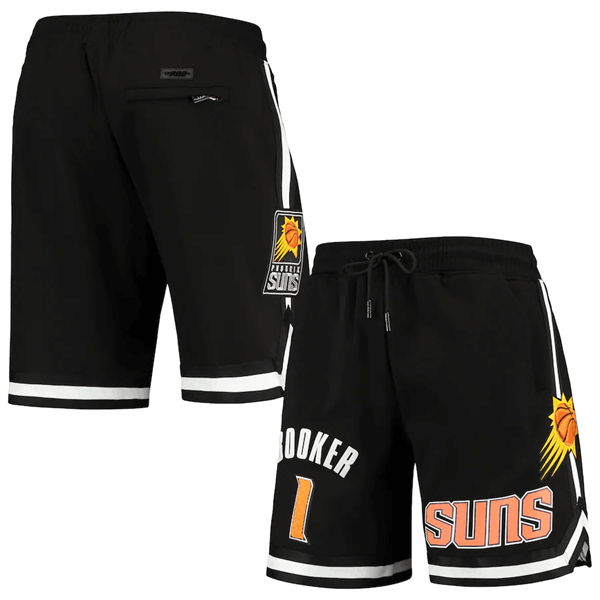 Men's Phoenix Suns #1 Devin Booker Black Shorts Men's Phoenix Suns #1 Devin Booker Black Shorts